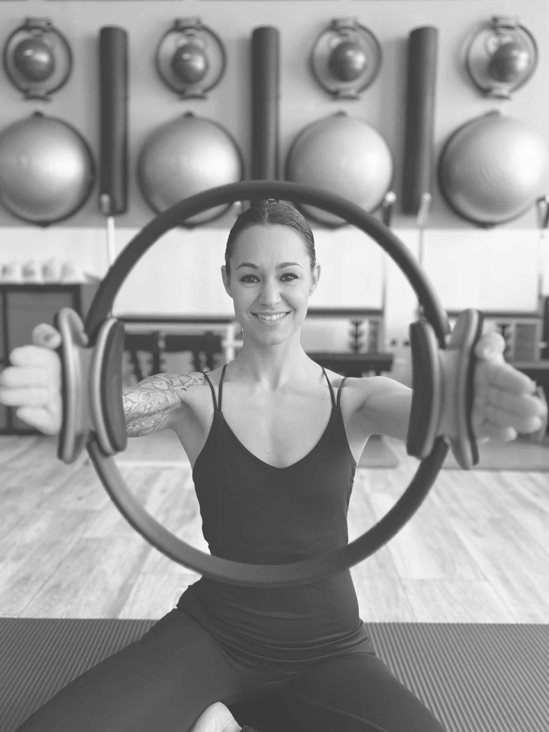 Entrenamiento con aro de acondicionamiento físico